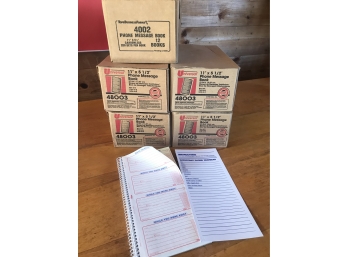 Five Boxes Of Phone Message Pads