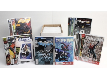 Full Box Of Comic Books Batman, Batgirl, The Superior Spider-Man And More