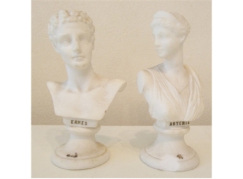 2 Marble Statues-Ermes & Artemis  (see Description)