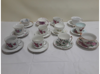 Collection Of 12 Tea Cups And Saucers