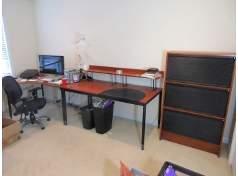 Large Office Set - Two Desks And Three Cabinets (see Additional Photos)