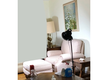 Last Minute Entry ~ Lovely Comfortable Clean High-quality Club Chair With Ottoman