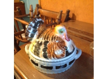 Ceramic Turkey Bowl With Cover