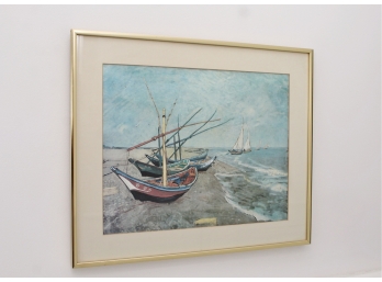 Vincent Van Gogh Print Ship And Drawbridge Framed Prints