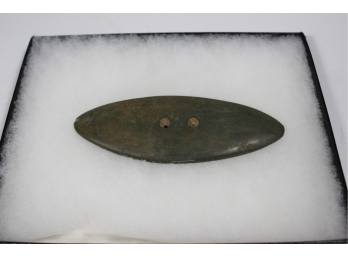 Native American Two Hole Gorget Stone