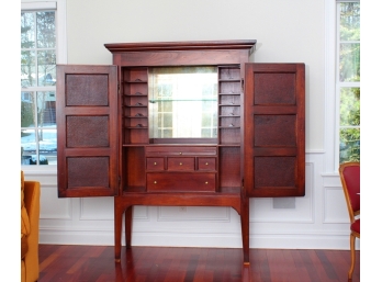 Pretty Two Door Bar Cabinet By South Cone Trading Co.