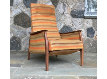 Vintage Mid Century Lounge Chair In The Style Of Milo Baughman