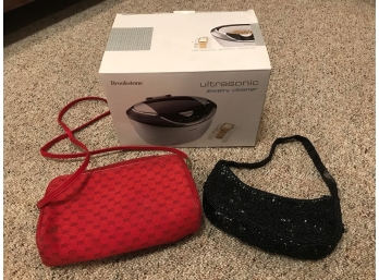 Brookstone Jewelry Cleaner, Small Red Gucci Bag And Black Beaded Evening Bag