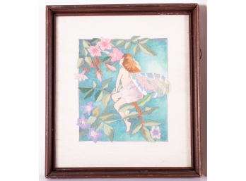 Needlepoint Embroidery Of A Fairy