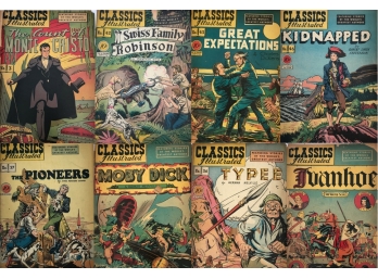 Vintage 'Classics Illustrated' Graphic Adventure Books