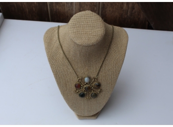 Floral  Stone  Necklace