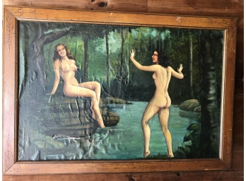 Oil  On Canvas, Signed Nohlgren '38
