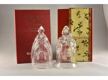 Waterford Crystal '1998 And 2003 Christmas Bells'