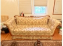 Duncan Phyfe Style Carved Mahogany Rolled Arm Sofa