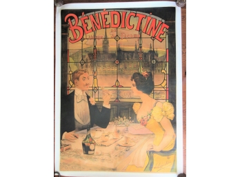 Benedectine..., L. Lopes-Selva, 1898 Original Lithograph Poster