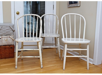 Three Compatible Windsor Style Chairs