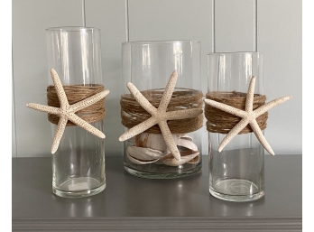 Trio Starfish Vases