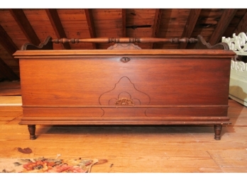 Carved Cedar Chest With Three Quarter Wood Gallery