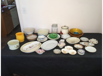 Munising, Limoges, M.C. Lytle, McCoy, Emalox And Royal Albert Bowls, Plates, Platters And More