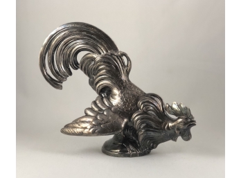 Large Antique Weidlich Bros Mfg Co. Metal Rooster Figurine