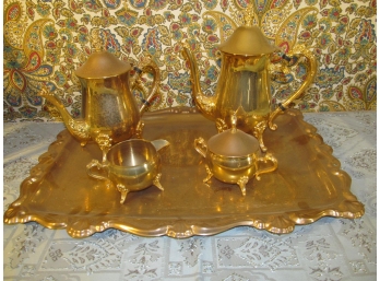 Gold Plated Tea Set