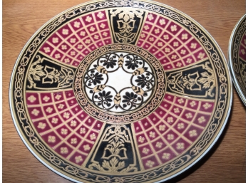 John B Taylor Ceramics Bowl And Two Oriental Accent Art Plates (See Additional Photos)