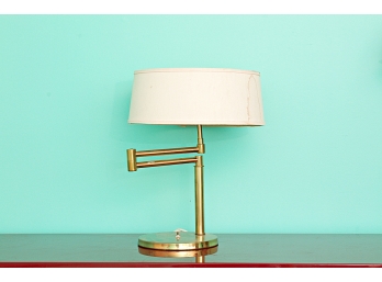 Brass Swing Arm Table Top Lamp