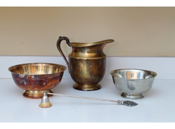Four Silverplate Serving Pieces
