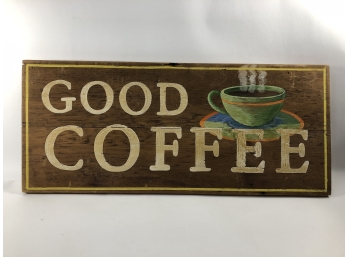 Hand Painted Coffee Advertisement