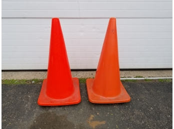 Two Caution Cones