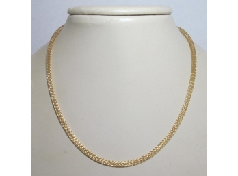 14k Gold 16 Inch Mesh Necklace - 6.4 Grams