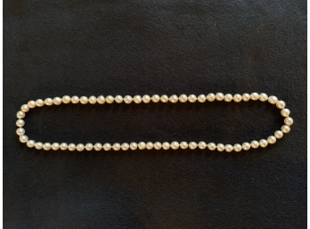 28” Strand Of Fresh Water Large Pearls