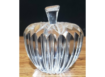Waterford Crystal Apple With Stem Paperweight