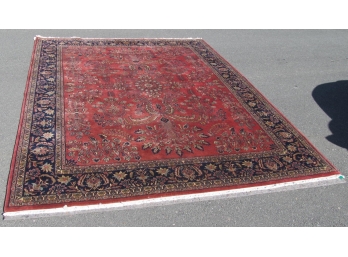 Persian Sarouk Wool Carpet - 8'10' X 12'