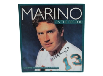 Autographed Book - Marino On The Record