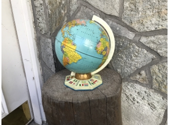 Vintage J. Chien Tin Litho 9” World Globe