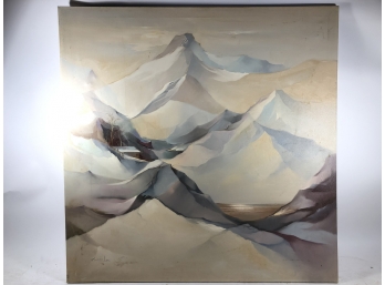Mountainscape Painting By Robert Lee