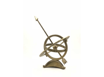 Vintage Brass Desktop Armillary Sphere/Sundial