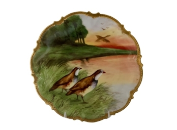 Limoges Pheasant Plate (Valued $210.00)