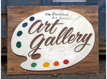 Stamford Art Association Art Gallery Sign