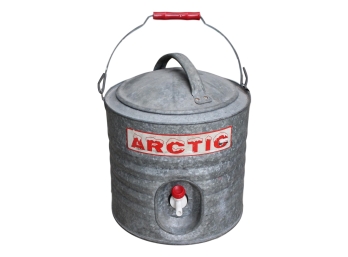 Vintage Arctic Galvanized Two Gallon Water Jug/Cooler