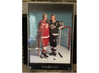 Mr.Hockey & The Great One Vintage Framed Poster