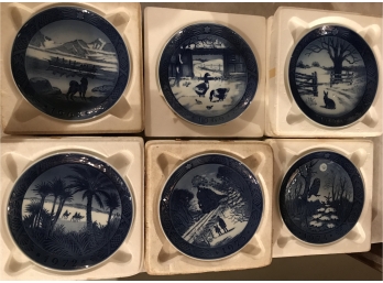 9 Royal Copenhagen Yearly Plates
