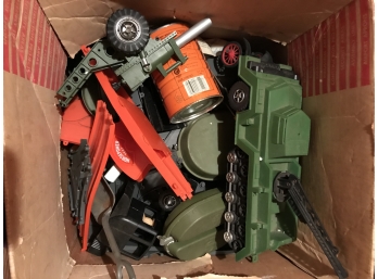 Box Of Misc Toys And Track