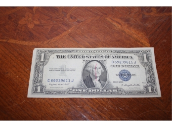 Series 1935G United States Treasury One Dollar Silver Certificate C69239611J