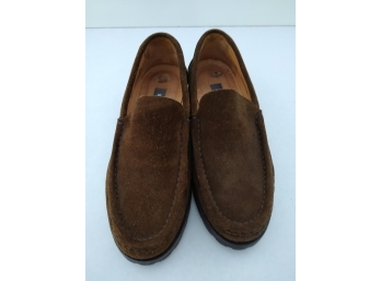 Bally Brown Suede Leather Shoes, Size 8.5 M. Used