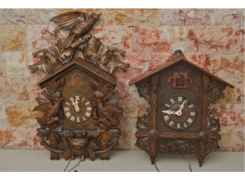 Two Cuckoo Clocks - One Black Forest