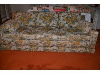Vintage Mid Century Sofa - Great Solid Construction Needs Reupholster