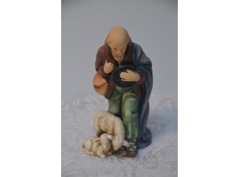 (#95) Vintage Goebel Hummel Nativity Standing Shepherd With Lamb #214F