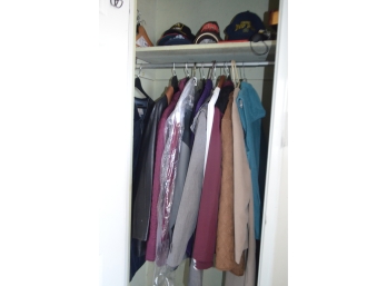 (#195) Men & Women Coat And Hat Closet (Vera Pelle Leather Jacket)